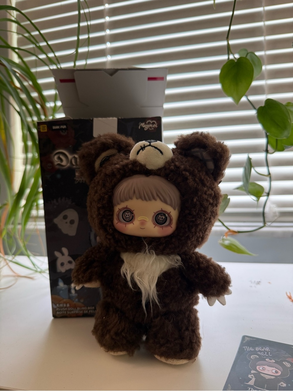 Maymei DarkForest Bell Bear plush hanging card